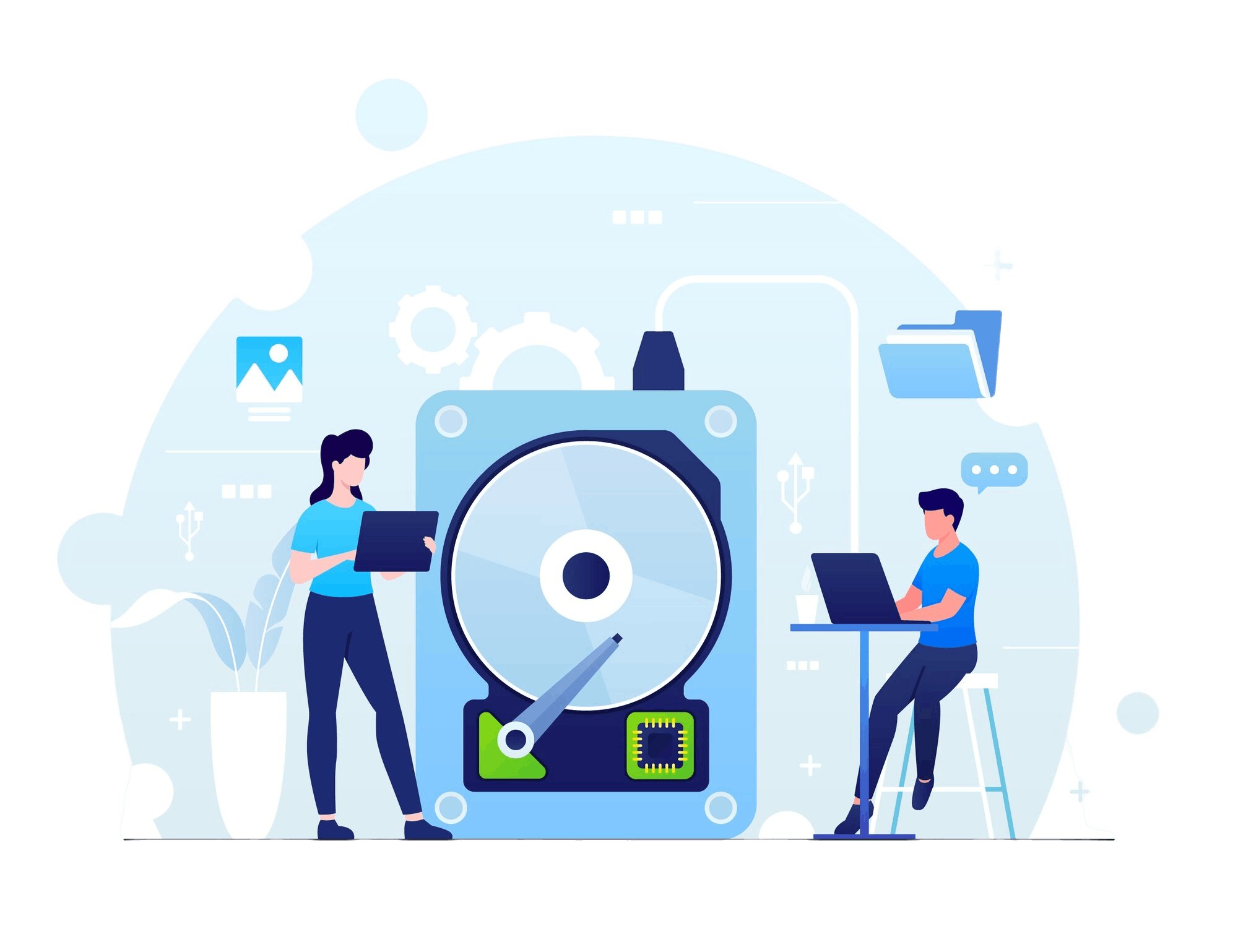 Data Recovery Illustration